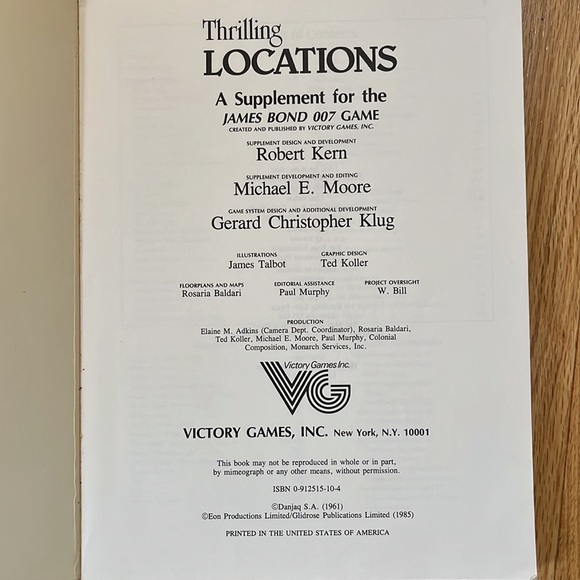 James Bond 007 - Victory Games - Thrilling LOCATIONS : Excitement Awaits… - Picture 2 of 11